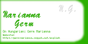 marianna germ business card